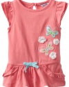 Hartstrings Baby-Girls Infant Embroidered Jersey Tunic, Pink Lemonade, 18 Months