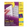 Avery Easy Peel Mailing Labels for Ink Jet Printers, 1 x 2.625 Inches, Clear, Pack of 300 (18660)