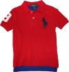 Polo Ralph Lauren Toddler Boy's Big Pony Mesh Polo, Red, 3/3T
