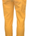 True Religion Brand Jeans Women's Cold Press Casey Skinny Jeans-Yellow