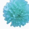Dress My Cupcake Mini 5 Tiffany Blue Tissue Paper Pom Poms, Set of 8 - Tiffany Blue Paper Flowers, Tiffany Blue Party Decorating Ideas