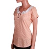 Lucky Brand Womens Short Sleeve Peasant Top