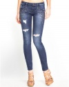 GUESS Brittney Ankle Skinny Studded Jeans in H