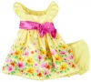 Young Hearts Baby-Girls Infant 2 Piece Floral Dress Set