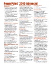 Microsoft PowerPoint 2010 Advanced Quick Reference Guide (Cheat Sheet of Instructions, Tips & Shortcuts - Laminated Card)