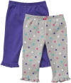 Carter's 2-Pack Pants - Heather-Polka Dots/Purple - 18M