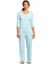 Dearfoams Women's Sweetheart V-Neck Pajama