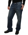 Lucky Brand Men's Vintage Classic Fit Lowrise Straight Leg Blue Jeans