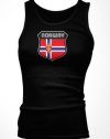 Norway Crest Retro International Soccer Juniors Tank Top, Norwegian National Pride Juniors Boy Beater