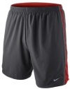 Nike Mens 7 Inseam Anthracite/Sport Red Tempo Track Short