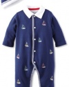 Little Me Baby-boys Newborn Yachting Footie And Hat, Navy, 6 Months