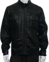 Guess Black LS Faux Leather Jacket