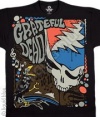 Grateful Dead T-shirt, Crow Tales Concert T-Shirt, Vintage Super Premium Quality Liquid Blue Band Shirt