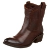 FRYE Women's Carson Shortie Ankle Boot,Dark Brown Antique Soft Full Grain Leather,8.5 M US