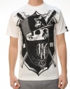 Metal Mulisha Men's Raider Tee Short Sleeve Crew Neck T-Shirt White