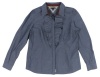 Tommy Hilfiger Women's Ruffle Full-button Shirt