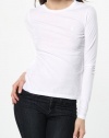 Ralph Lauren Womens White Long-Sleeve T-Shirt In Medium