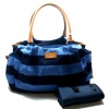 Kate Spade Stevie Baby Bag Jubilee Stripe Diaper Bag (Blue) #WKRU1519
