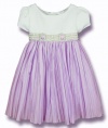 Princess Faith Toddler Girls Lilac & Ivory Dress, Size 2T