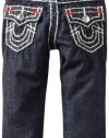 True Religion Baby-Boys Infant Jack Super Tee With Bartacks And Matching Back Label, Body Rinse, 6-12 Months