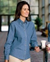 Port Authority Women's Open Collar Denim Shirt. L600D