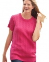 Plus Size Pure Cotton Cable Knit Sweater