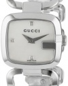 Gucci Women's YA125502 G-Gucci Small Diamond MOP Dial Steel Watch