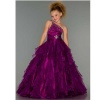 Sugar Purple One Shoulder Glitter Pageant Dress Little Girls 12