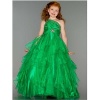Sugar Green One Shoulder Glitter Pageant Dress Little Girls 12