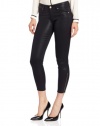 7 For All Mankind Women's The Cropped Skinny With Ankle Zip In High Gloss Gummy