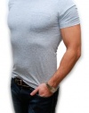 Polo Ralph Lauren RLX Mens Double Layer Pima Cotton Short Sleeve Tee T Shirt Gray Grey