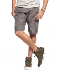 Disguise a classic summer short with a hip camouflage print with these cargo shorts from Kenneth Cole Reaction.