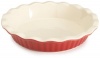 Good Cook 9 Inch Ceramic Pie Plate, Red