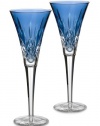 Waterford® Crystal Lismore Sapphire Flute Pair