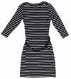 Lauren Jeans Co. Women's Striped Boat Neck Dress (Navy/White)