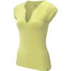 Nike Women's Dri-Fit Pure Tennis Top-Yellow-Large
