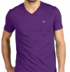 Lacoste Men's Short Sleeve V-Neck Pima Cotton T-Shirt