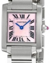 Cartier Women's W51028Q3 Tank Francaise Pink Mother of Pearl Watch