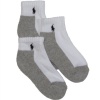Ralph Lauren Kid's Quarter Top Socks 3-Pack - White