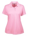adidas Golf Ladies ClimaLite Short-Sleeve Pique Polo - SUGAR/WHITE - Large