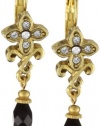 Antiquities Couture Antique Swarovski Crystal and Gold-Tone Earrings
