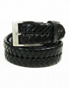 Greg Norman for Tasso Elba Mens Braided Leather Belt