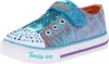 Skechers Kids 10302N Shuffles Sneaker (Toddler/Little Kid),Turquoise/Purple,7 M US Toddler