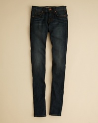 J Brand's skinny jean plays with the proportions to create a sleek style designed for the early walker rocker.