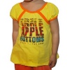 Very Cute Baby / Infant Girls Apple Bottoms Short Sleeve Polo T-Shirt / Tee (Size:04) Yellow