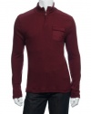Alfani Burgundy Pullover Shirt , Size Large