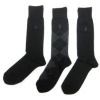 Polo Ralph Lauren Men's 3 Pack Argyle Black Socks (10-13)