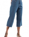 Plus Size Jean, Capri Length, Relaxed Fit, 5-Pocket Styling