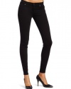 7 For All Mankind Women's The Skinny Zip Fly Jean in Clean Black