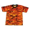 Mens Camouflage T-Shirt, Savage Orange Camo by Rothco